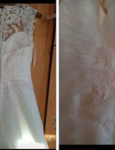 💍 Wunderschönes Brautkleid in Ivory mit Spitze, Perlen & Reifrock 💕 in 72505