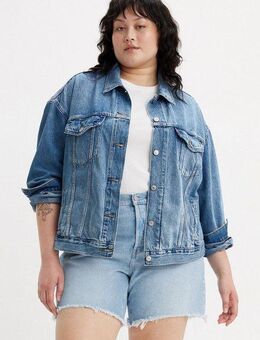 Levi's® Plus Jeansjacke TRUCKER in leichter Used-Waschung