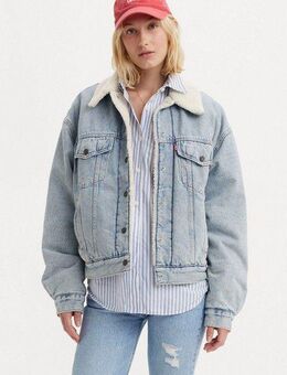 Levi's® Jeansjacke SHERPA TRUCKER mit Teddyplüsch