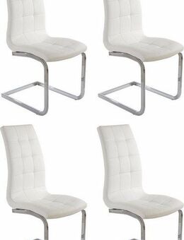 INOSIGN Freischwinger Lola (Set, 4 St), 2 oder 4 Stück, Bezug in Kunstleder oder Samtsoff, chrom Metallgestell