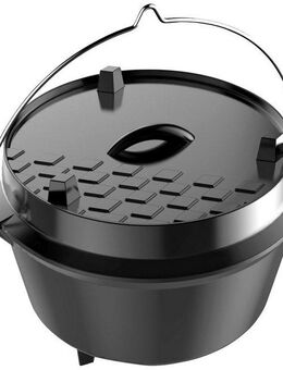 Tepro Grilltopf Dutch Oven L, Gusseisen, 12 Liter