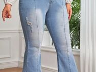 Enge Damen Jeanshose mit Schlag und hoher Taille / Größe 46 / NEU - Marl (Nordrhein-Westfalen)