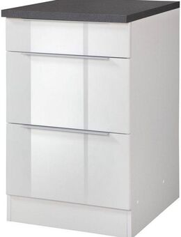 KOCHSTATION Unterschrank KS-Brindisi 50 cm breit, inklusive 2 großer Auszüge