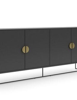 Places of Style Sideboard Abito, Kommode mit Drehtüren, 2 Einlegeböden, Breite 180 cm