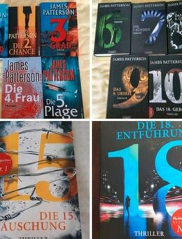 12 Krimis von James Patterson, Die 18. Entführung, Der 1. Mord, Die 2. Chance, Der 3. Grad, Die 4. Frau, Die 5. Plage - Baunatal