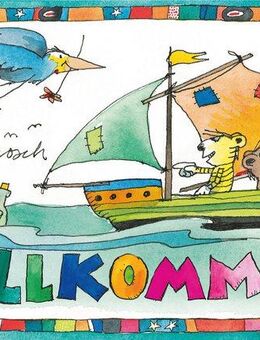 LuckyLinde Wanddekoobjekt Der kleine Tiger und der kleine Bär - Willkommen (1 St), Exklusive JANOSCH Kindermotive, Stahlschild