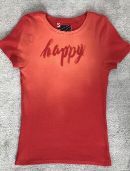 Handmade Damen T-Shirt mit Motiv ⭐ Einzelstück, S - Berlin
