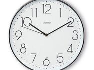 Hama Wanduhr Wanduhr "Korsika", Ø 30 cm, ohne Ticken (geräuscharm)