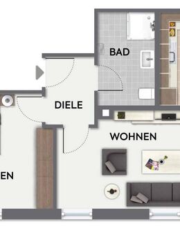 Ankommen & Wohlfühlen – Ansprechende Erdgeschosswohnung mit Einbauküche - Stuttgart