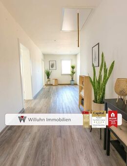 Hochwertig saniert: Traumhaft helle Wohnung mit Garten & Terrasse | Tageslichtbad & Fußbodenheizung! - Schönwölkau