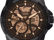 Fossil Automatikuhr BRONSON ME3219, Armbanduhr, Herrenuhr, mechanische Uhr, Lederarmband