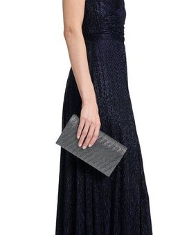 Vera Mont Abendtasche Damen Clutch-Tasche im Glitzer-Look, Falten