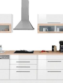 KOCHSTATION Küchenzeile KS-Wien, Breite 350 cm, wahlweise mit E-Geräten und Induktion