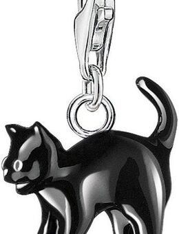 THOMAS SABO Charm-Einhänger Schwarze Katze, 0701-007-11