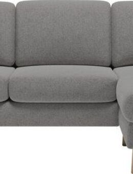 Home affaire Ecksofa MARSEILLE (242/152cm),L-Form, Rec. rechts/links, Massivholzbeine Eiche, Landhausstil, Wellenunterfederung