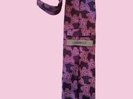Lagerfeld Krawatte aus Seide – Paisley-Power in Lila & Pink - München Thalkirchen-Obersendling