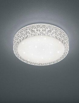 Reality Leuchten LED Deckenleuchte Pegasus, LED fest integriert, Warmweiß, LED Deckenlampe, LED Wandleuchte mit Starlight Effekt