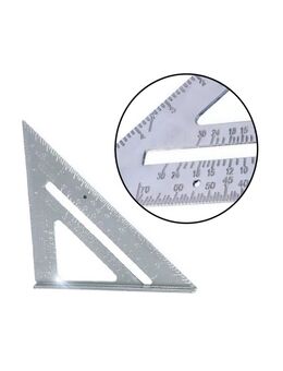 7 Zoll 180mm Dreieck Winkelmesser Lineal Aluminiumlegierung Messwerkzeug Gehrung 13,90 €* - Villingen-Schwenningen