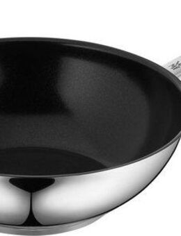 WMF Wok Durado Wokpfanne Induktion 28 cm, Cromargan® Edelstahl Rostfrei 18/10 (1-tlg), Antihaftbeschichtung, für aller Herdarten geeignet