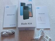 ZTE Blade A54 BLAU 6,6Zoll 64GB Dual-SIM 4G 13MP USB Typ-C Blau, Displ-Bruch, Handyhülle - Landau (Pfalz)