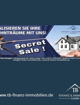 Bunde: Ebenerdiger Bungalow (Mittelhaus) in Traumlage benötigt letzten Feinschliff #102 - Bunde