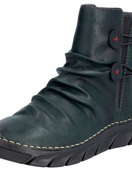 Rieker Stiefelette, Winterboots, Keilsohle, Innenreißverschluss und slouchy Schaft