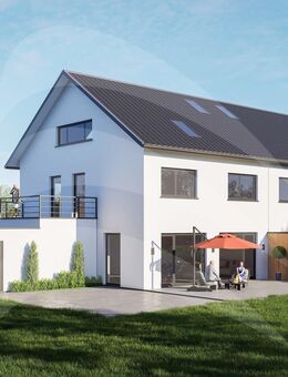 Passau-Ries: Große Neubau-Doppelhaushälfte in begehrter Lage mit Süd-West-Garten - KFW 40 - Passau