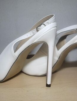 High Heels Sling Pumps 42 weiß - Taucha