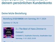 The Best of Hans Zimmer in Concert 2 Tickets für Chemnitz - Chemnitz