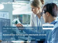 Konstrukteur Schwerpunkt Mechanik (m/w/d) - Geisenheim