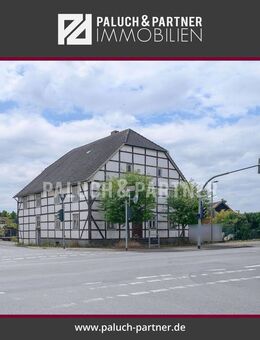 Denkmalgeschütztes Fachwerk-Ensemble mit großem Grundstück in Erwitte-Schmerlecke - Erwitte
