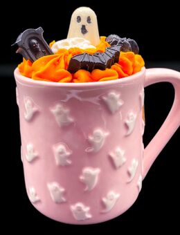 ❤️❤️❤️Duftkerze „Halloween Mug/ Rosa,kleine Geister“ ❤️❤️❤️ - Weimar