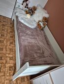 Bett Einzelbett Kinderbett Jugendbett 200x90 cm weiß in 76829