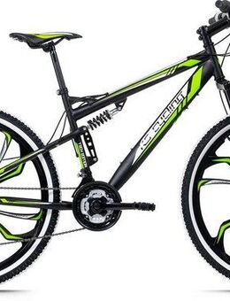 KS Cycling Mountainbike Scrawler, 21 Gang Shimano Tourney Schaltwerk, Kettenschaltung, für Herren, Kettenschaltung