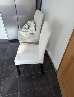 4 Stühle Henriksdal (heute Bergmund) von Ikea mit passenden Hussen - Geldern