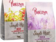Probiermix Purizon 2 x 400 g - Single Meat Mix: Rind mit Hibiskusblüten + Ente mit Lavenderblüten