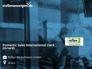 Domestic Sales International Clerk (m/w/d) - Ahlen