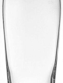 van Well Bierglas Willybecher, Glas, 0,5 L, geeicht, spülmaschinenfest, Gastronomiequalität, 12-tlg.