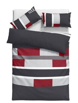 H.I.S Bettwäsche Etienne in Gr. 135x200 oder 155x220 cm, Linon, 2 teilig, Bettwäsche aus Baumwolle, zeitlose Bettwäsche mit Streifen-Design