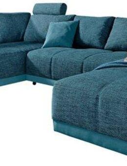 Jockenhöfer Gruppe Wohnlandschaft Orlando U-Form, B: 337 cm, mit Bettfunktion, Bettkasten, 2 Kopfstützen & 2 Zierkissen, Federkern