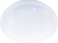 EGLO LED Deckenleuchte POGLIOLA-S Ø 26 cm, Deckenlampe, Flurlampe, Küchenlampe, LED fest integriert, Neutralweiß, Wandlampe, Kristalleffekt Deckenlampe, Wohnzimmerlampe, Küchenlampe