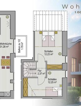 RESERVIERT: Schöne Maisonette mit Balkon - KfW-/QNG-Förderung möglich! - SonderAfA 5% - Lohne (Oldenburg)