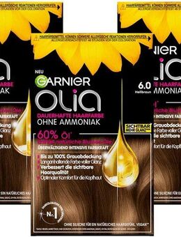 GARNIER Coloration Garnier Olia dauerhafte Haarfarbe, Set, 3-tlg., mit pflegender Formel