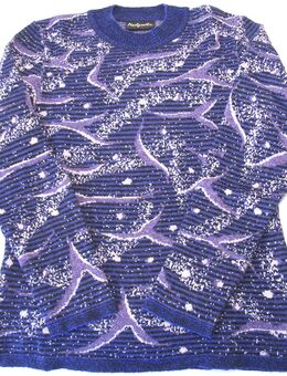 Strickpullover Gr. 38 (fällt aus wie Gr. 36) lila-bunt gemustert Margarethe Classics - Biebesheim (Rhein)