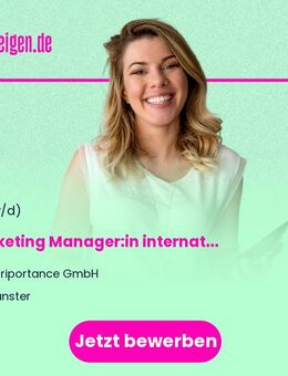 Marketing Manager:in (all genders welcome) international - Münster