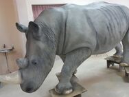 XXL Nashorn Kopf unten lebensgroß Dekorationsfigur - Markersdorf