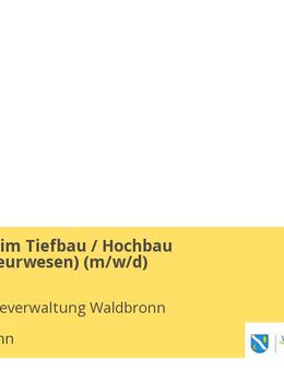 Ingenieure im Tiefbau / Hochbau (Bauingenieurwesen) (m/w/d) - Waldbronn