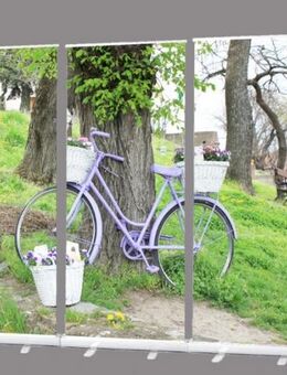 Roll-Up Display 3er-Set „Lila Fahrrad“ – Dekoration für Trauerhalle - Wilhelmshaven Zentrum