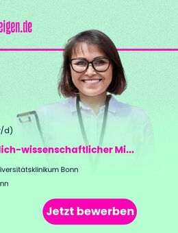 Ärztlich-wissenschaftlicher Mitarbeiter (m/w/d) als Weiterbildungsassistent (m/w/d) oder Facharzt (m/w/d) fu?r Transfusionsmedizin - Institut fu?r Experimentelle Hämatologie und Transfusionsmedizin - Bonn