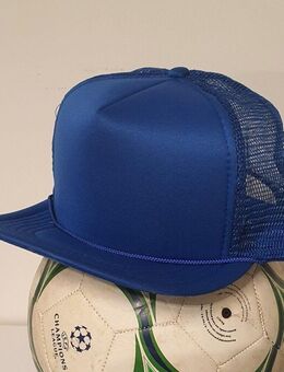 Trucker Basecap - Blau - Druckverschluss - 5-Panel Cap - Bis 64 CM - Berlin Reinickendorf